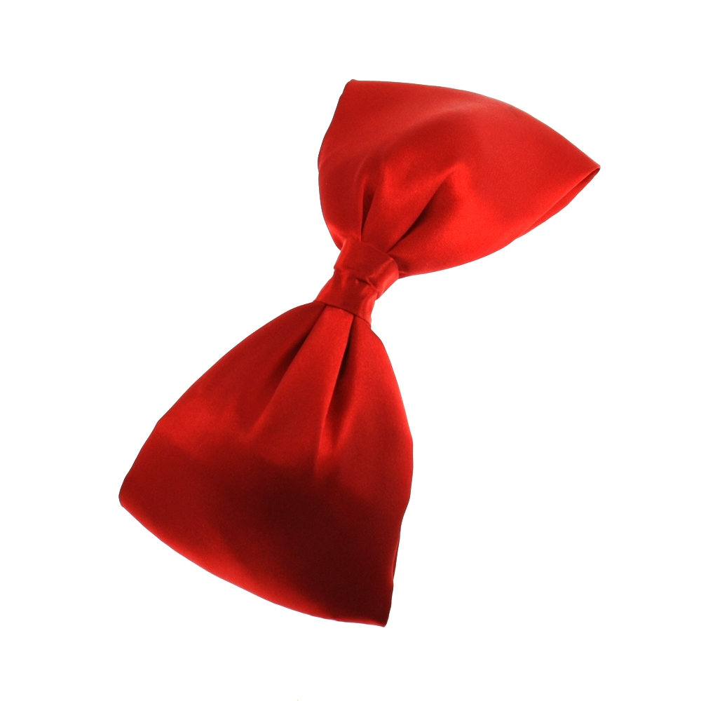 Zac's Alter Ego - Big plain satin bow Haarclip - Rood